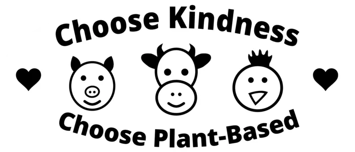 Vegan message sticker: Choose Kindness Choose Plant Based